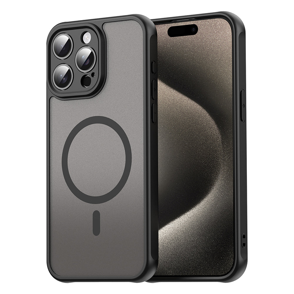 Husa de protectie Techsuit HaloFrost II MagSafe compatibil cu iPhone 15 Pro Max, Negru
