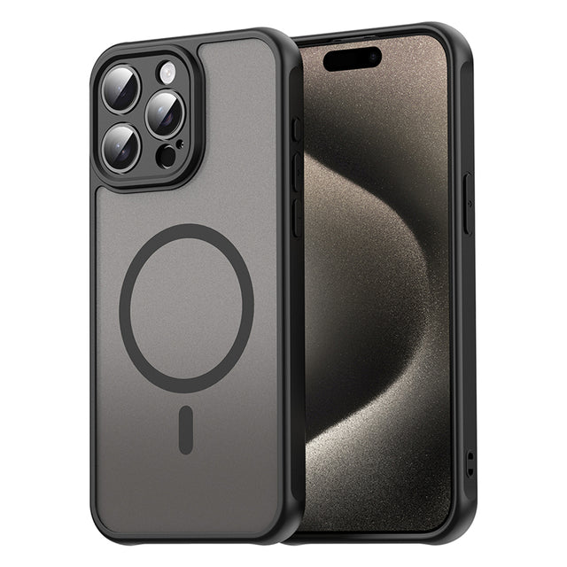 Husa de protectie Techsuit HaloFrost II MagSafe compatibil cu iPhone 15 Pro Max, Negru