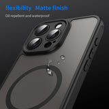 Husa de protectie Techsuit HaloFrost II MagSafe compatibil cu iPhone 15 Pro Max, Negru