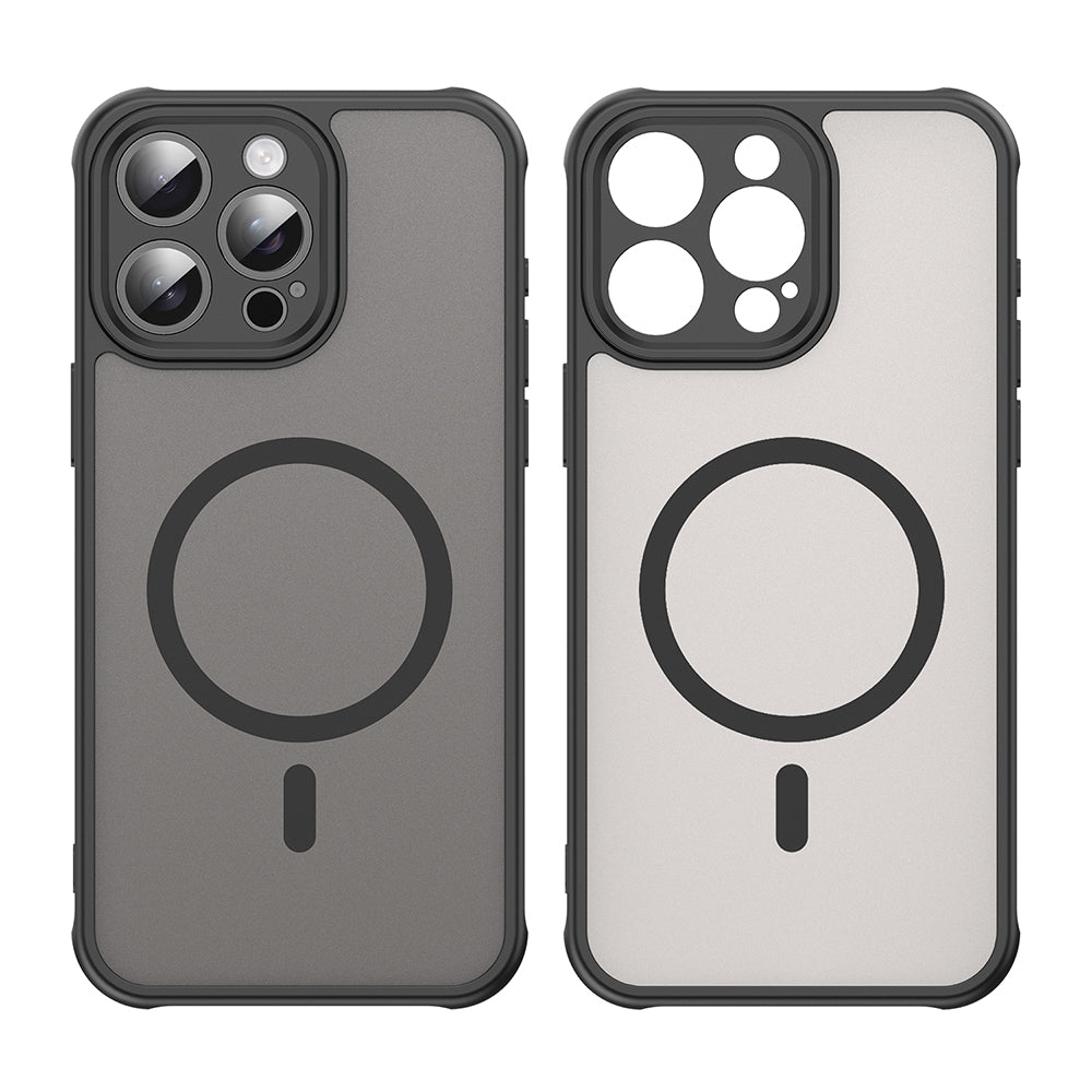 Husa de protectie Techsuit HaloFrost II MagSafe compatibil cu iPhone 15 Pro Max, Negru
