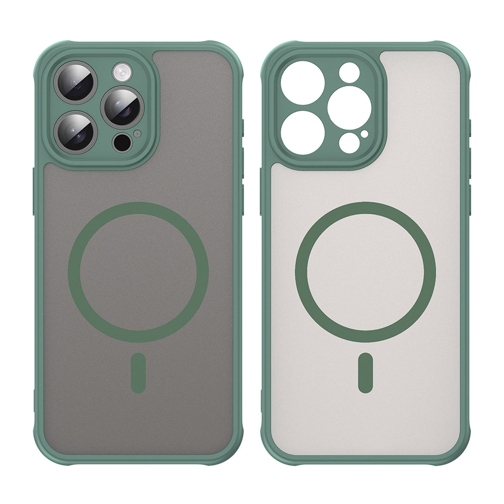 Husa de protectie Techsuit HaloFrost II MagSafe compatibil cu iPhone 15 Pro Max, Verde