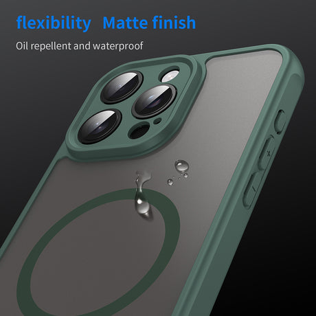 Husa de protectie Techsuit HaloFrost II MagSafe compatibil cu iPhone 15 Pro Max, Verde