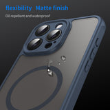 Husa de protectie Techsuit HaloFrost II MagSafe compatibil cu iPhone 15 Pro Max, Bleumarin