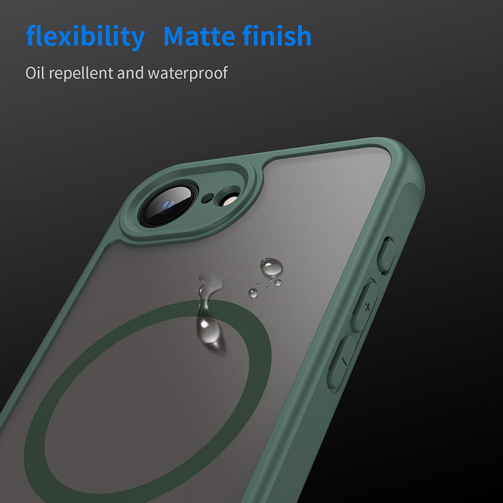 Husa de protectie Techsuit HaloFrost II MagSafe compatibil cu iPhone 16e / iPhone 17e, Verde