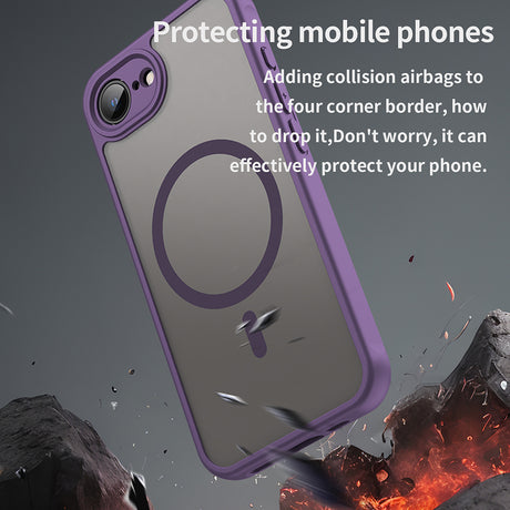Husa de protectie Techsuit HaloFrost II MagSafe compatibil cu iPhone 16e / iPhone 17e, Mov