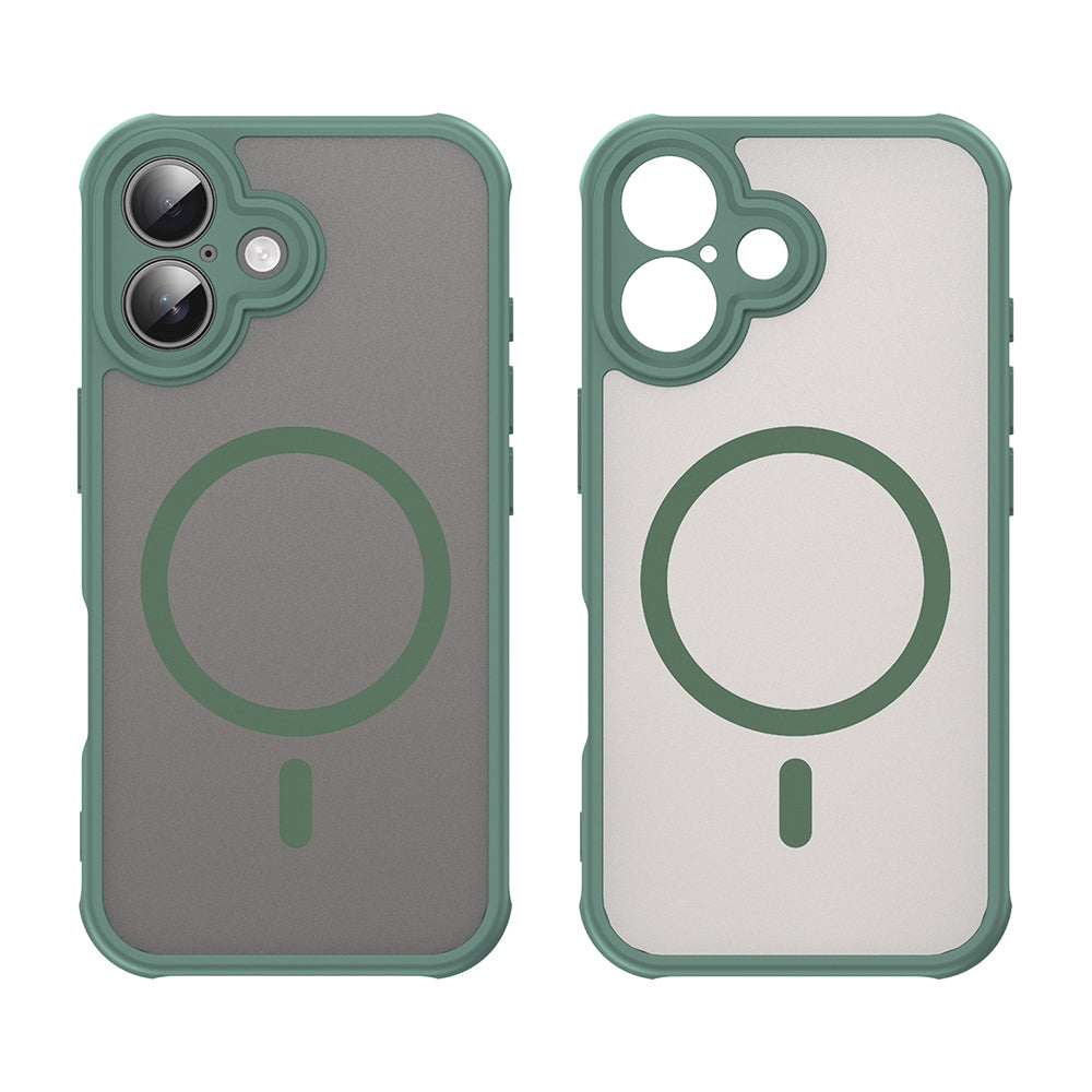 Husa de protectie Techsuit HaloFrost II MagSafe compatibil cu iPhone 16, Verde