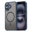 Husa de protectie Techsuit HaloFrost II MagSafe compatibil cu iPhone 16, Bleumarin