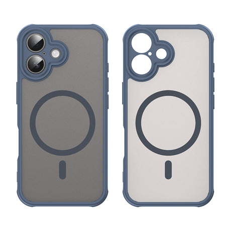 Husa de protectie Techsuit HaloFrost II MagSafe compatibil cu iPhone 16, Bleumarin