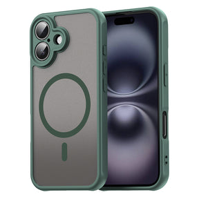 Husa de protectie Techsuit HaloFrost II MagSafe compatibil cu iPhone 16 Plus, Verde