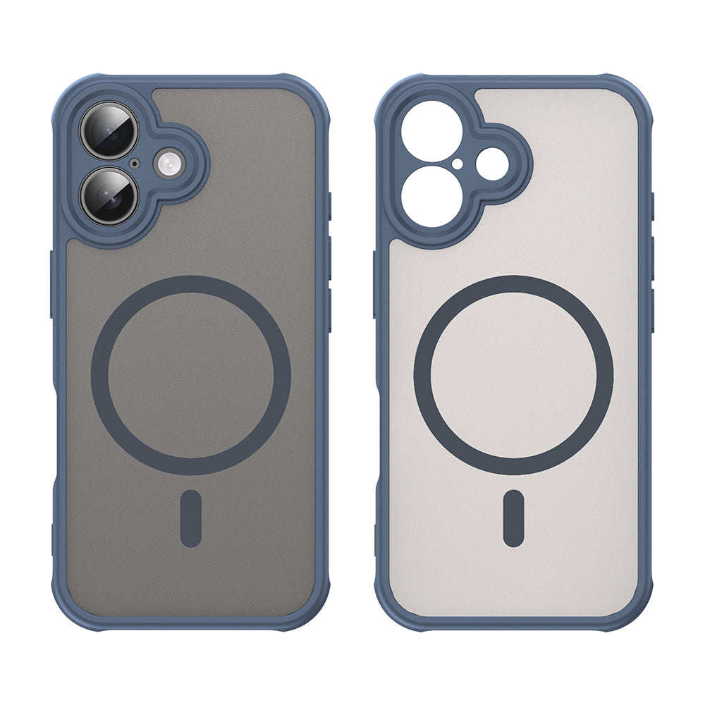 Husa de protectie Techsuit HaloFrost II MagSafe compatibil cu iPhone 16 Plus, Bleumarin