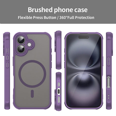 Husa de protectie Techsuit HaloFrost II MagSafe compatibil cu iPhone 16 Plus, Mov