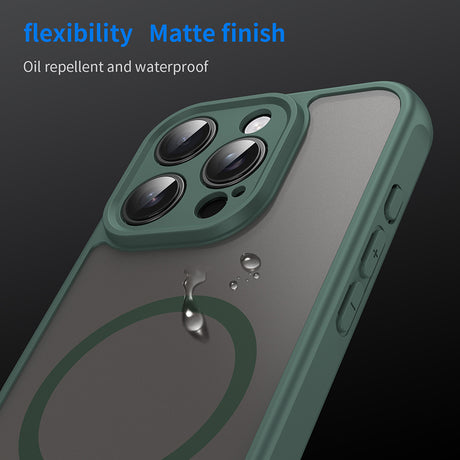 Husa de protectie Techsuit HaloFrost II MagSafe compatibil cu iPhone 16 Pro, Verde