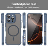 Husa de protectie Techsuit HaloFrost II MagSafe compatibil cu iPhone 16 Pro, Bleumarin