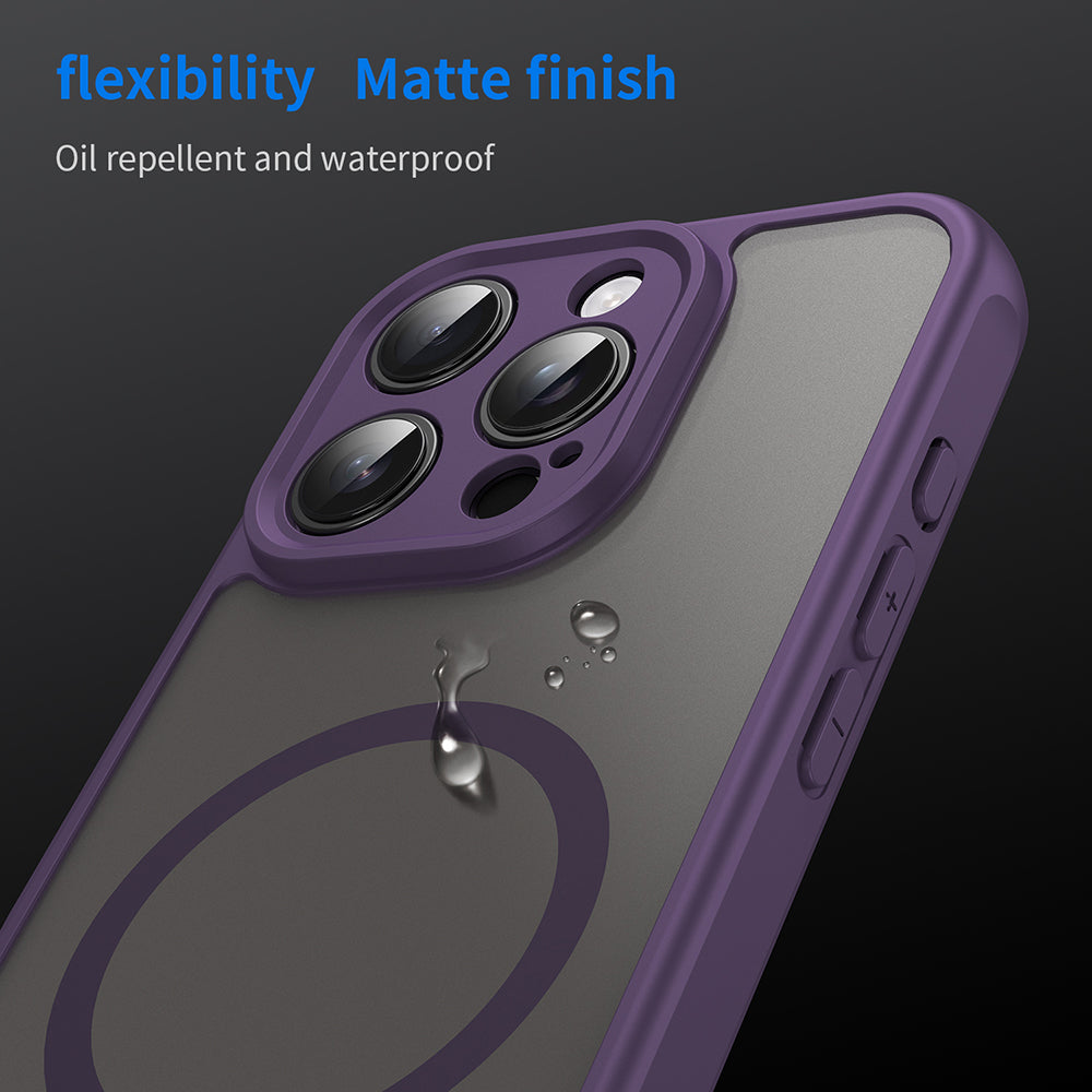 Husa de protectie Techsuit HaloFrost II MagSafe compatibil cu iPhone 16 Pro, Mov