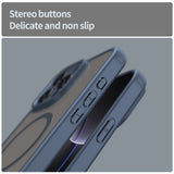Husa de protectie Techsuit HaloFrost II MagSafe compatibil cu iPhone 16 Pro Max, Bleumarin
