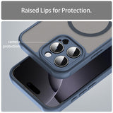 Husa de protectie Techsuit HaloFrost II MagSafe compatibil cu iPhone 16 Pro Max, Bleumarin