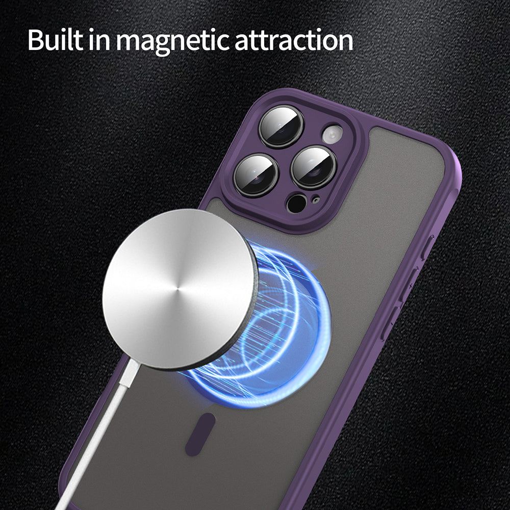 Husa de protectie Techsuit HaloFrost II MagSafe compatibil cu iPhone 16 Pro Max, Mov