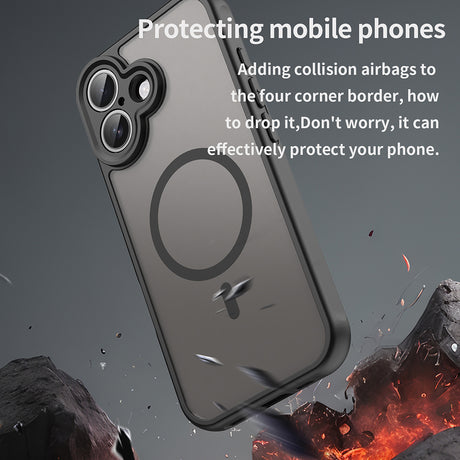 Husa de protectie Techsuit HaloFrost II MagSafe compatibil cu iPhone 17, Negru