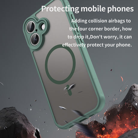 Husa de protectie Techsuit HaloFrost II MagSafe compatibil cu iPhone 17, Verde