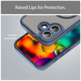 Husa de protectie Techsuit HaloFrost II MagSafe compatibil cu iPhone 17, Bleumarin
