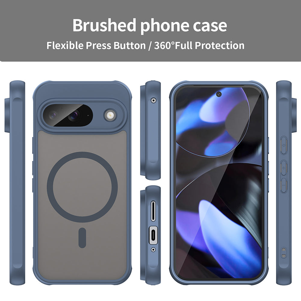 Husa de protectie Techsuit HaloFrost II MagSafe compatibil cu Google Pixel 9, Bleumarin