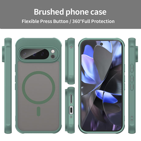 Husa de protectie Techsuit HaloFrost II MagSafe compatibil cu Google Pixel 9 Pro, Verde