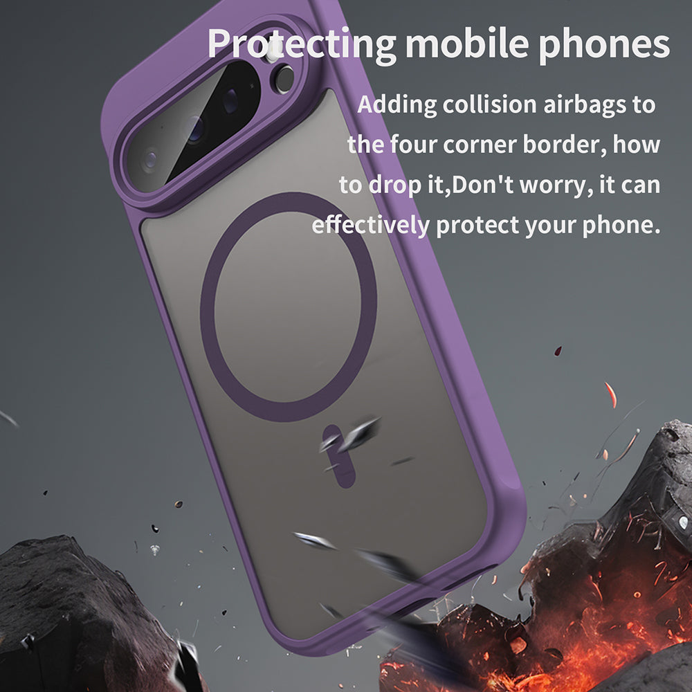 Husa de protectie Techsuit HaloFrost II MagSafe compatibil cu Google Pixel 9 Pro, Mov