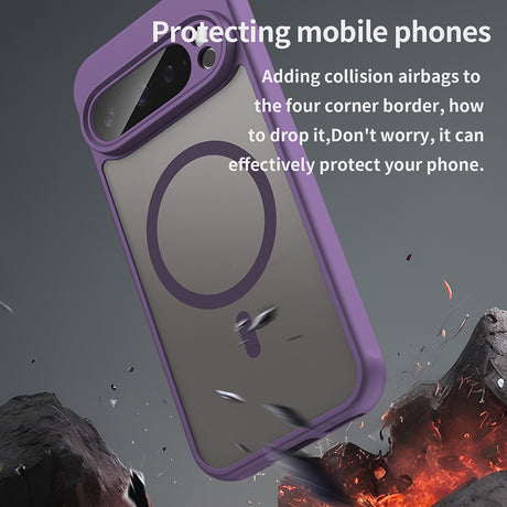 Husa de protectie Techsuit HaloFrost II MagSafe compatibil cu Google Pixel 9 Pro, Mov