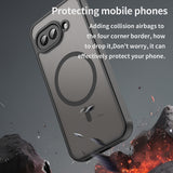 Husa de protectie Techsuit HaloFrost II MagSafe compatibil cu Google Pixel 9a, Negru
