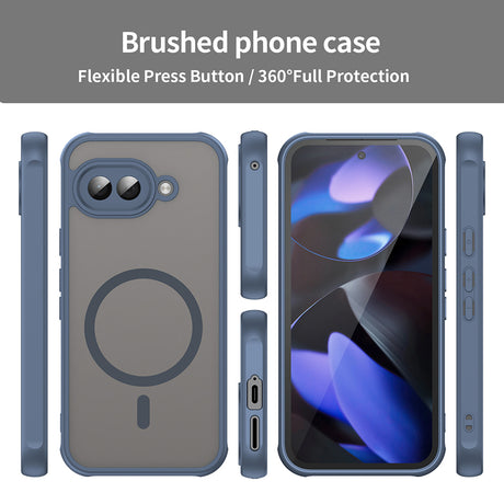 Husa de protectie Techsuit HaloFrost II MagSafe compatibil cu Google Pixel 9a, Bleumarin