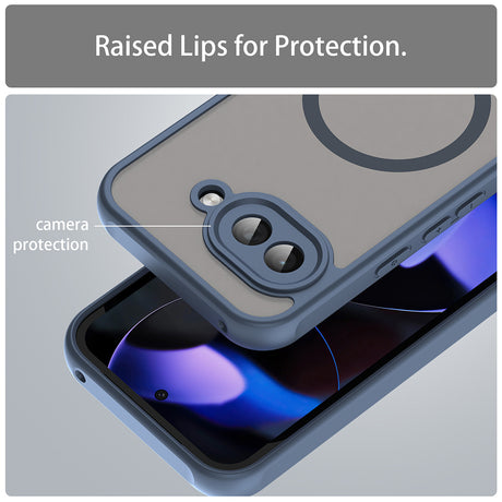 Husa de protectie Techsuit HaloFrost II MagSafe compatibil cu Google Pixel 9a, Bleumarin