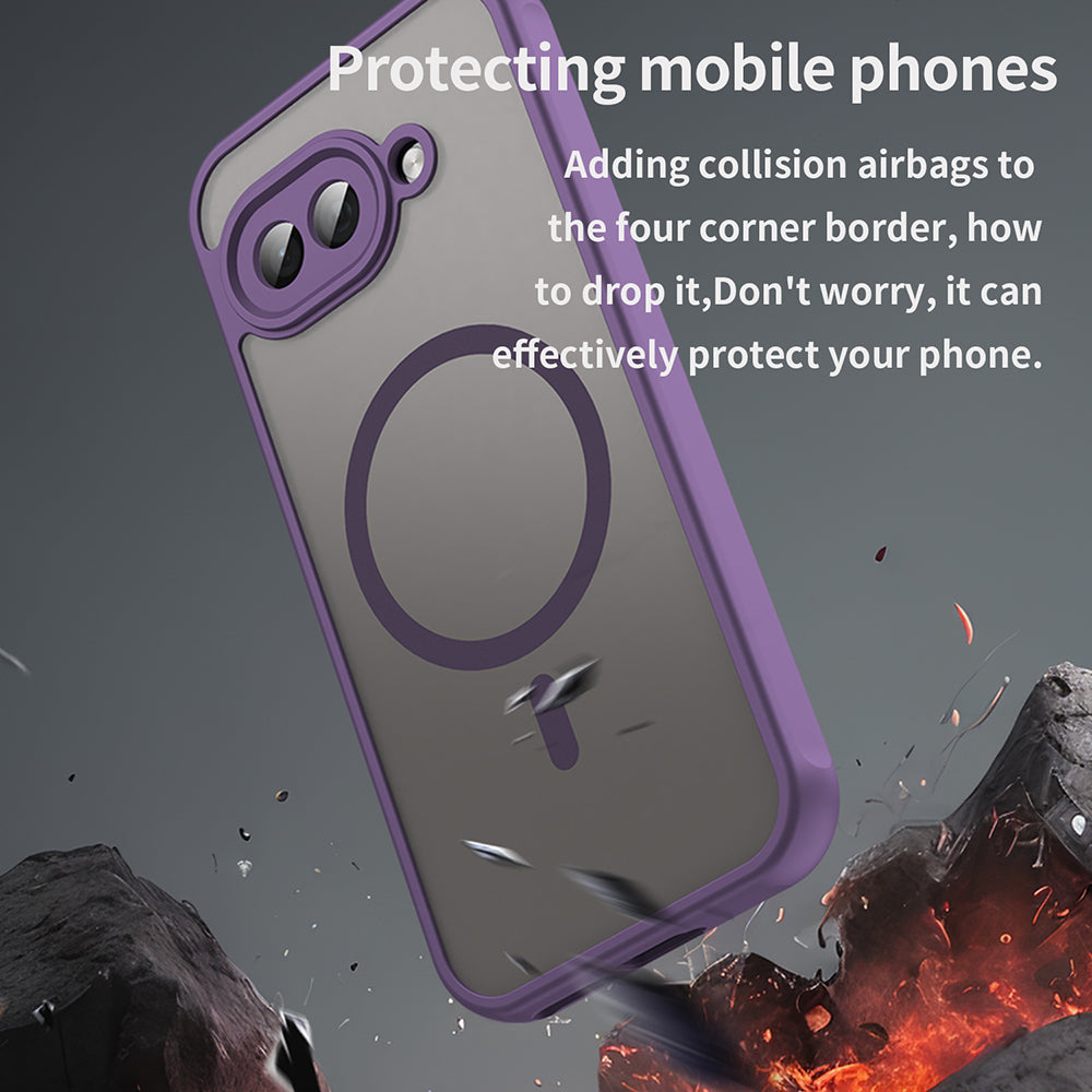 Husa de protectie Techsuit HaloFrost II MagSafe compatibil cu Google Pixel 9a, Mov