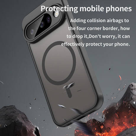 Husa de protectie Techsuit HaloFrost II MagSafe compatibil cu Google Pixel 10, Negru