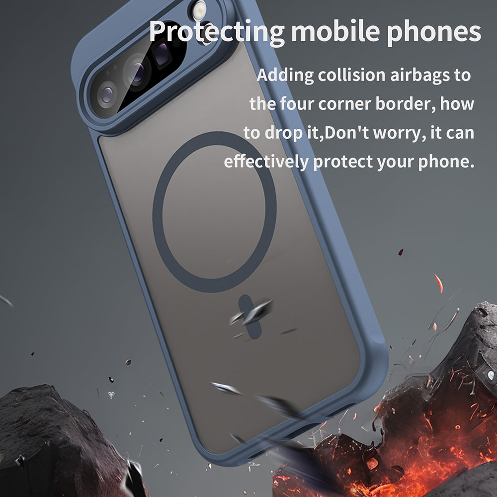Husa de protectie Techsuit HaloFrost II MagSafe compatibil cu Google Pixel 10 Pro XL, Bleumarin