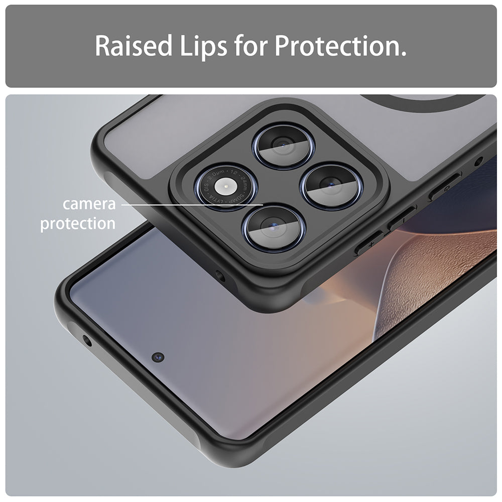 Husa de protectie Techsuit HaloFrost II MagSafe compatibil cu Motorola Edge 60 / 60 Fusion, Negru