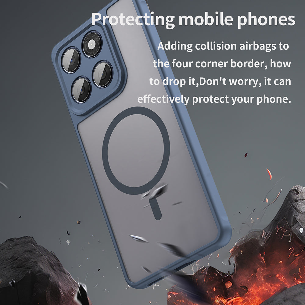 Husa de protectie Techsuit HaloFrost II MagSafe compatibil cu Motorola Edge 60 / 60 Fusion, Bleumarin