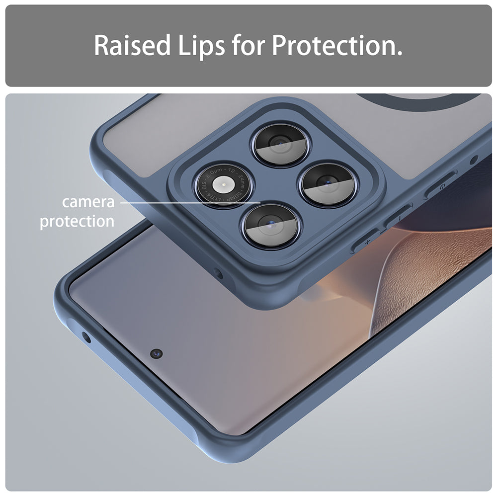 Husa de protectie Techsuit HaloFrost II MagSafe compatibil cu Motorola Edge 60 / 60 Fusion, Bleumarin