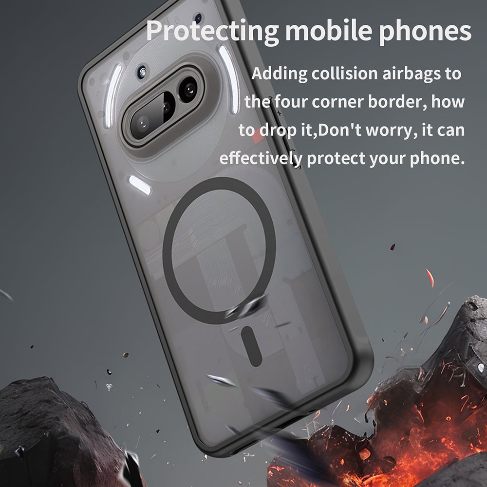 Husa de protectie Techsuit HaloFrost II MagSafe compatibil cu Nothing Phone (3a), Negru