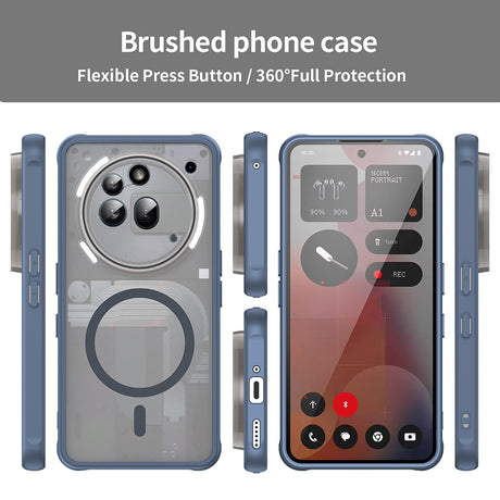 Husa de protectie Techsuit HaloFrost II MagSafe compatibil cu Nothing Phone (3a) Pro, Bleumarin