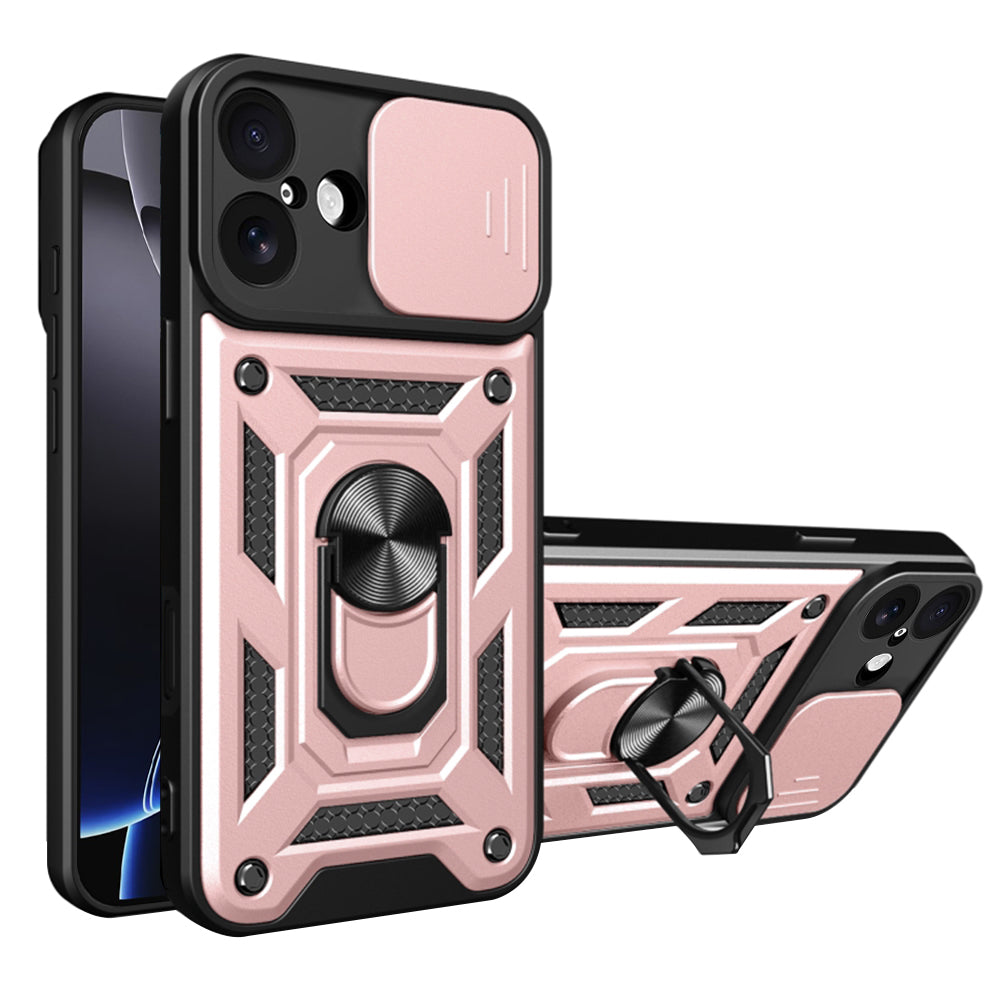 Husa de protectie Techsuit CamShield Series compatibil cu iPhone 17, Roz Auriu