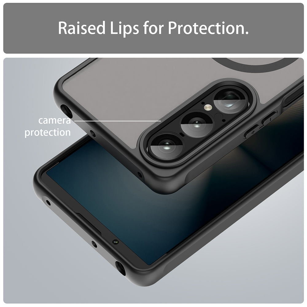 Husa de protectie Techsuit HaloFrost II MagSafe compatibil cu Sony Xperia 1 VII, Negru