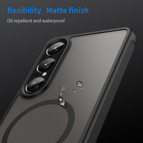 Husa de protectie Techsuit HaloFrost II MagSafe compatibil cu Sony Xperia 1 VII, Negru