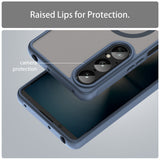 Husa de protectie Techsuit HaloFrost II MagSafe compatibil cu Sony Xperia 1 VII, Bleumarin