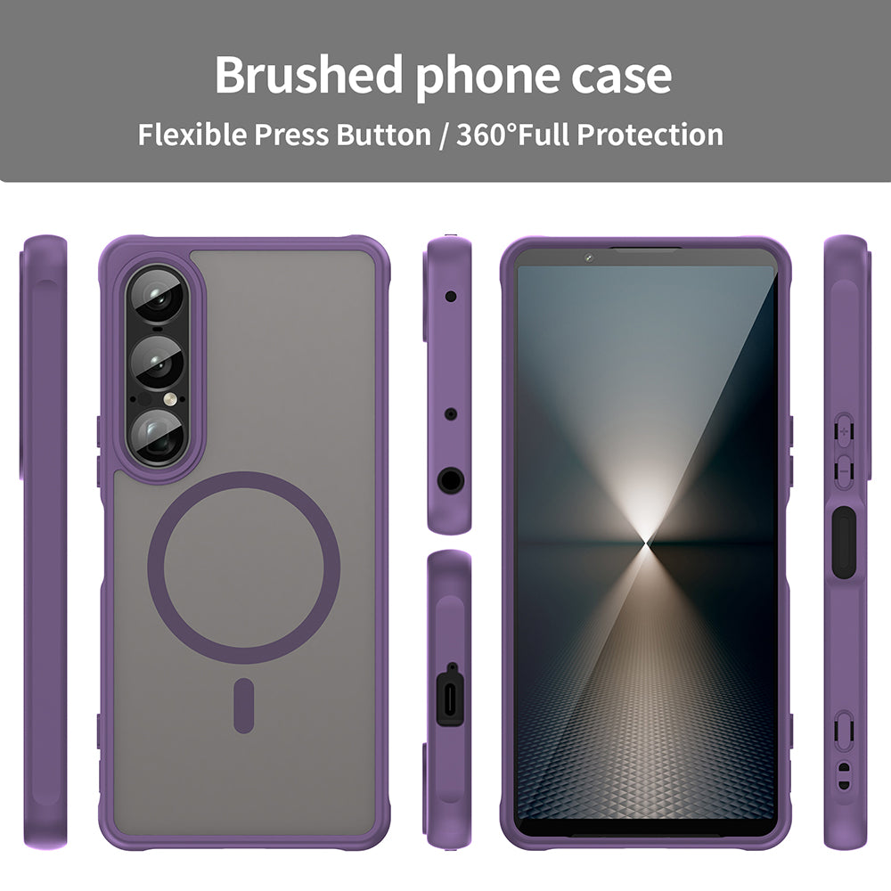Husa de protectie Techsuit HaloFrost II MagSafe compatibil cu Sony Xperia 1 VII, Mov