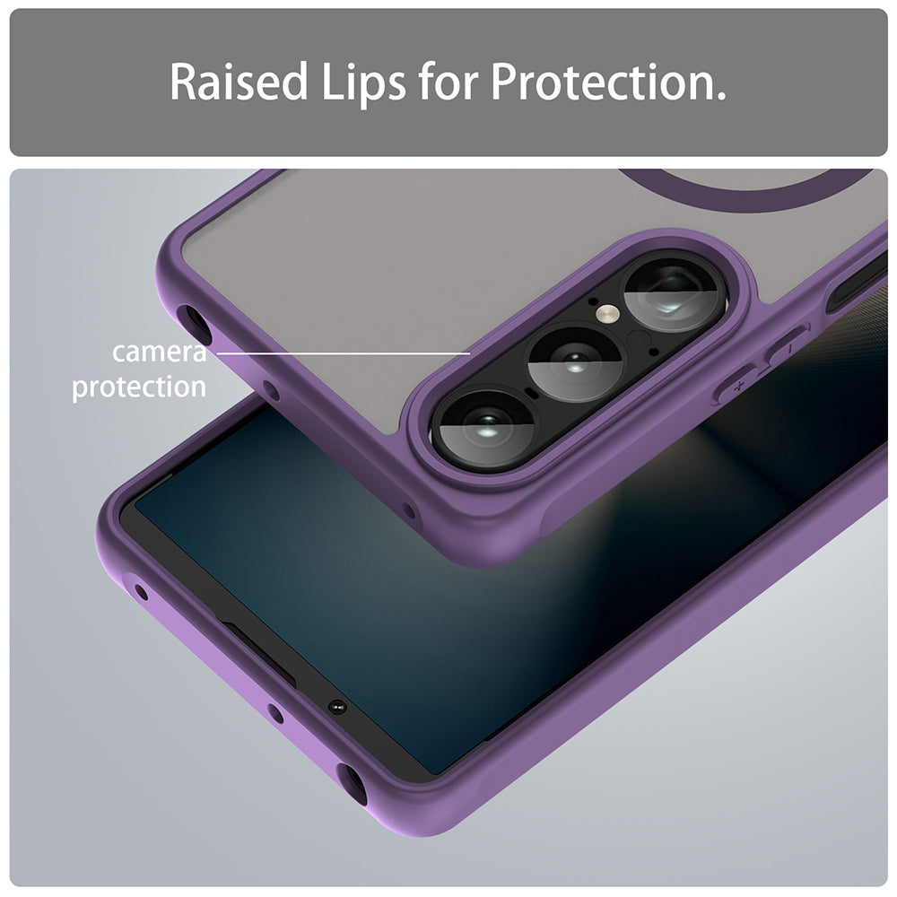 Husa de protectie Techsuit HaloFrost II MagSafe compatibil cu Sony Xperia 1 VII, Mov