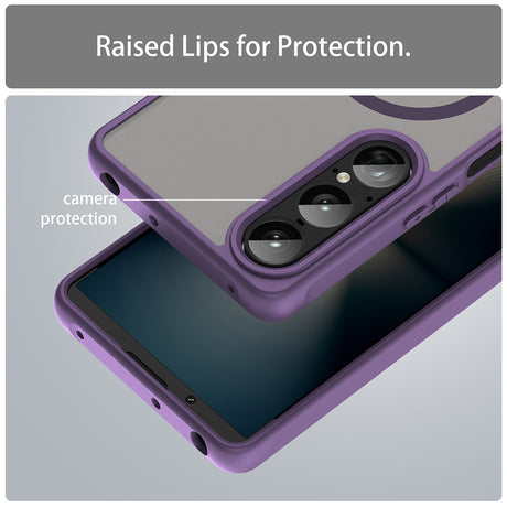 Husa de protectie Techsuit HaloFrost II MagSafe compatibil cu Sony Xperia 1 VII, Mov