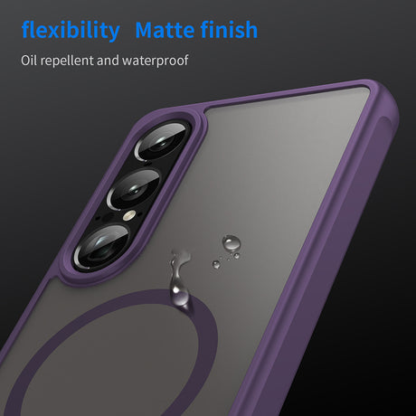 Husa de protectie Techsuit HaloFrost II MagSafe compatibil cu Sony Xperia 1 VII, Mov