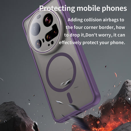 Husa de protectie Techsuit HaloFrost II MagSafe compatibil cu Xiaomi 15 Ultra, Mov