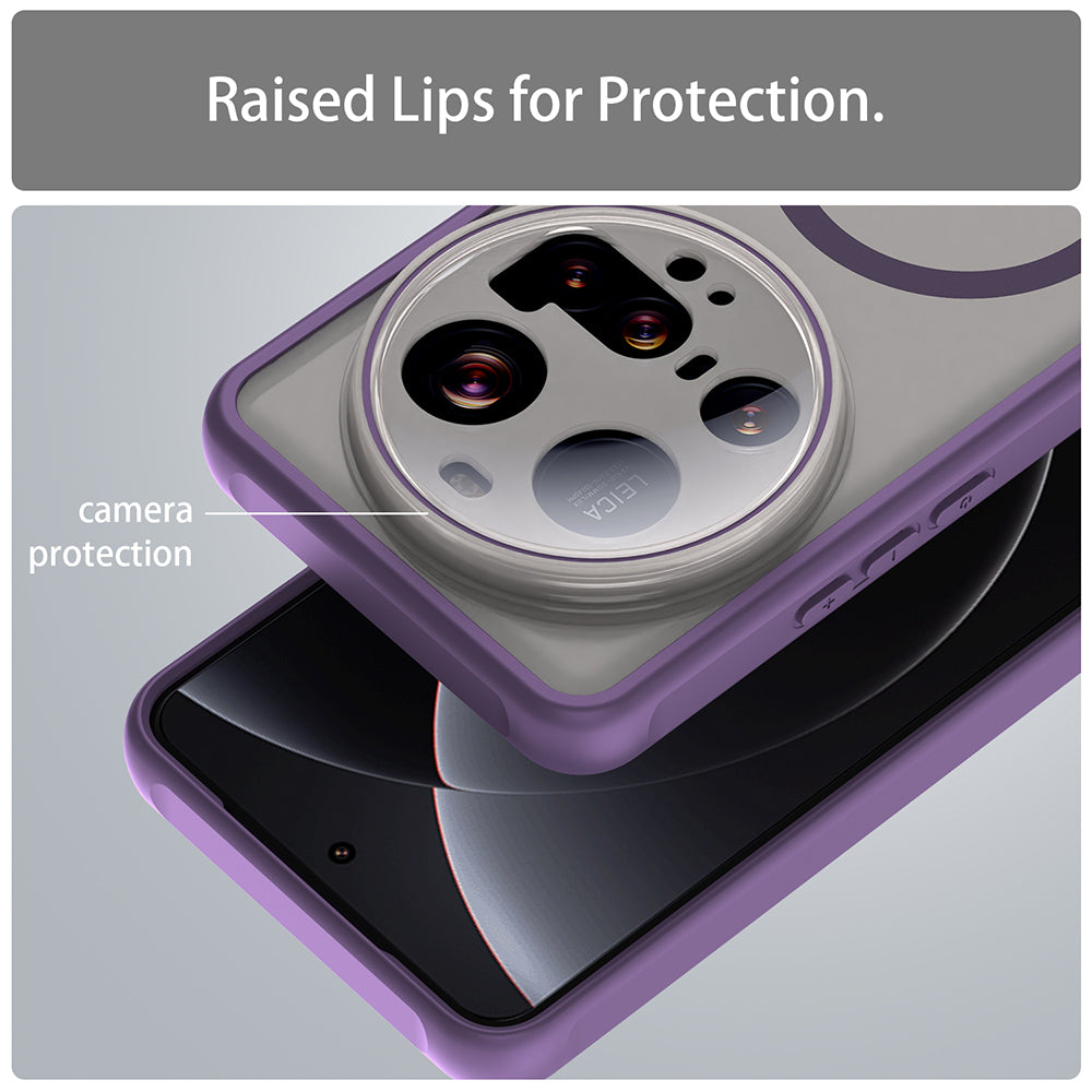 Husa de protectie Techsuit HaloFrost II MagSafe compatibil cu Xiaomi 15 Ultra, Mov