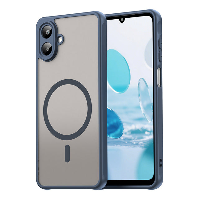 Husa de protectie Techsuit HaloFrost II MagSafe compatibil cu Samsung Galaxy A07 4G, Bleumarin